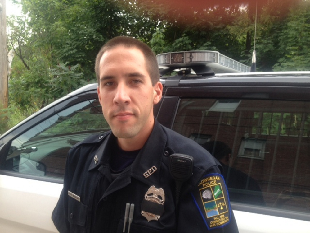 Skowhegan police Officer Michael Bachelder is now a trained child safety seat technician, having completed four days of training this summer.