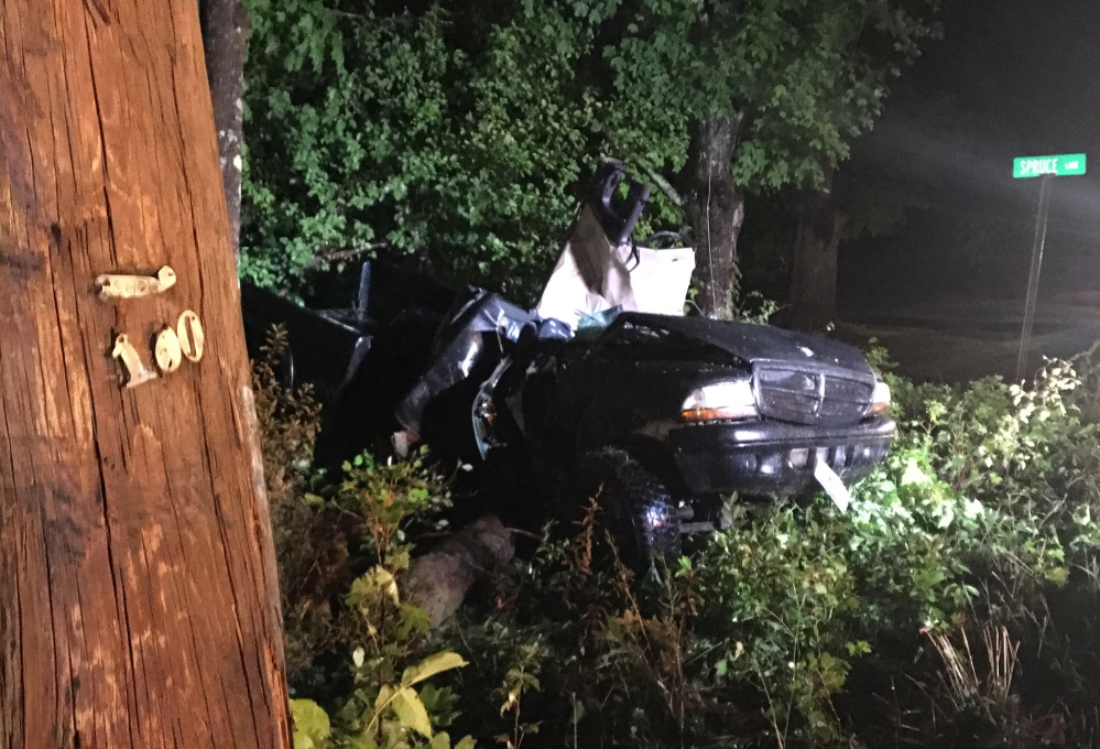 A Clifton man was killed when the pickup truck he was a passenger in went off U.S. Route 202 in Unity on Tuesday night, hitting a utility pole. Two others in the truck, including the driver, were injured.