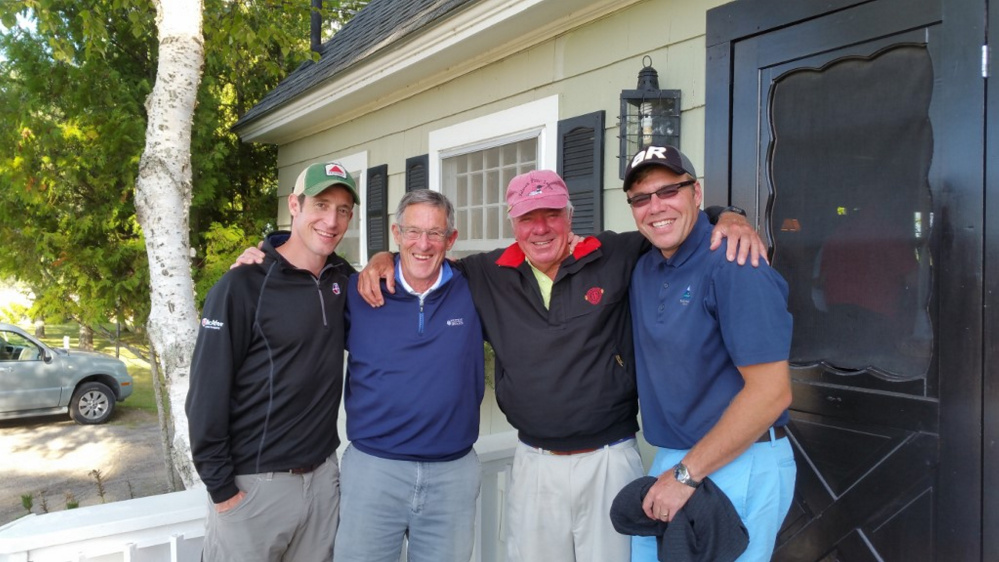 Men's B Division — 1st place winners were from left were Peter Morse, Frank Morse, Phelps Carter and Tripp Carter.