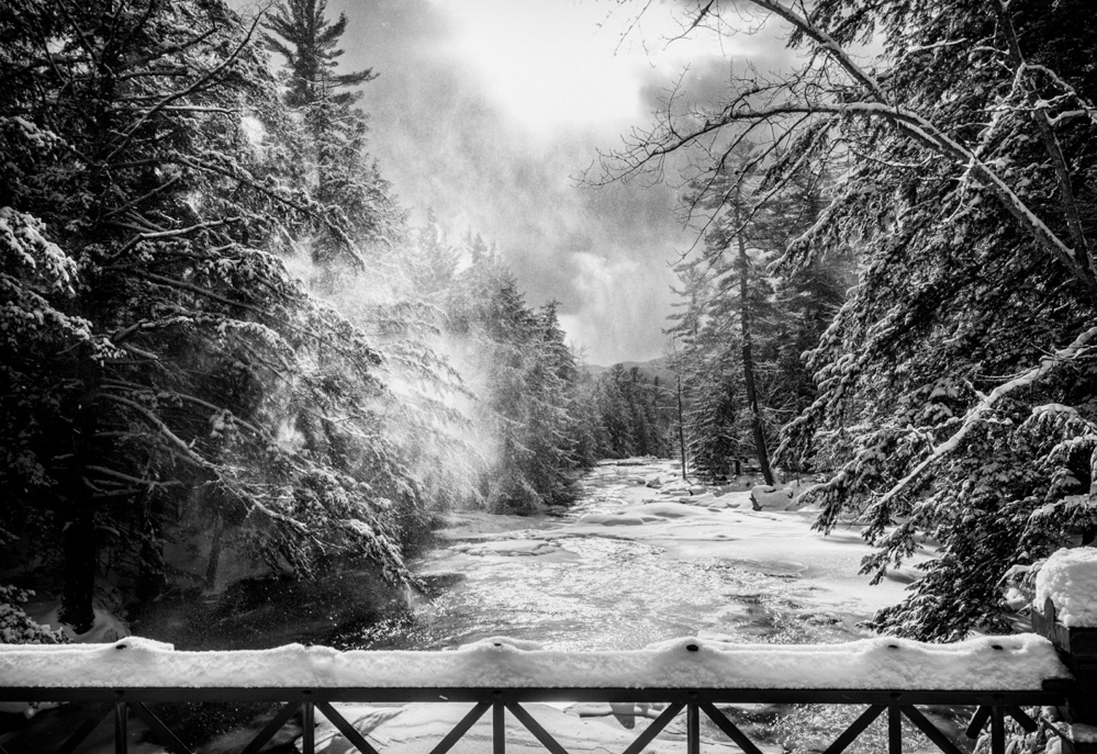 "Frozen River," by William Burke, earned Best Overall in the 2015 Juried Competition at the Western Mountain Photography Show presented by the Rangeley Friends of the Arts this year on Sept. 23-25 in Rangeley.