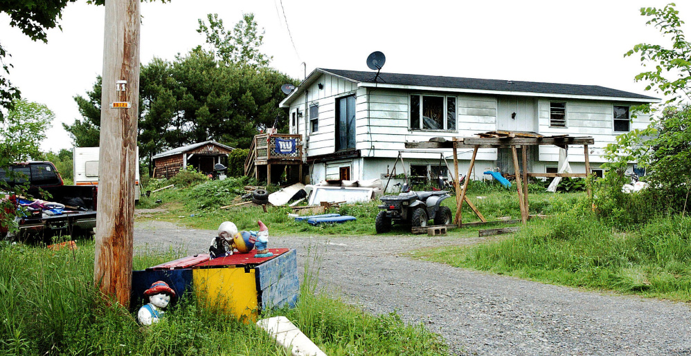 The home at 207 Moody's Mills Road in Corinna on June 6, where Hunter Bragg, 7, was killed by a pit bull.