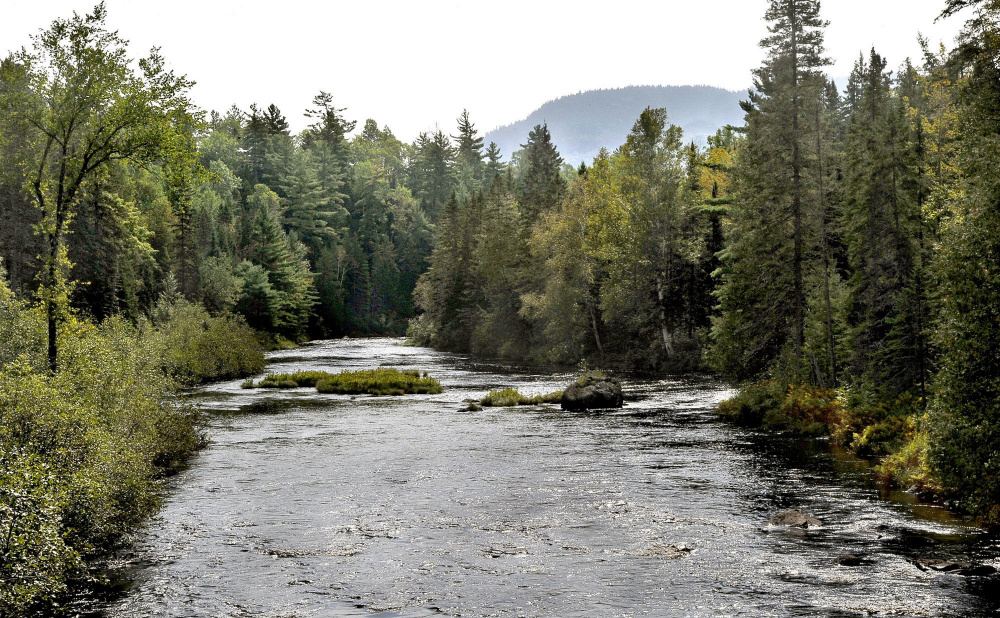 The Seboeis River flows through land owned by Elliotsville Plantation Inc., the Roxanne Quimby foundation that donated 87,654 acres of wild lands east of Maine's Baxter State Park for a national monument.