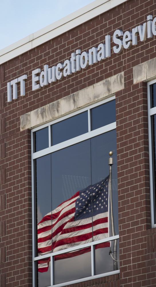 ITT Educational Services headquarters is shown in Carmel, Ind. The company is ending academic operations at all of its more than 130 campuses across 38 states.