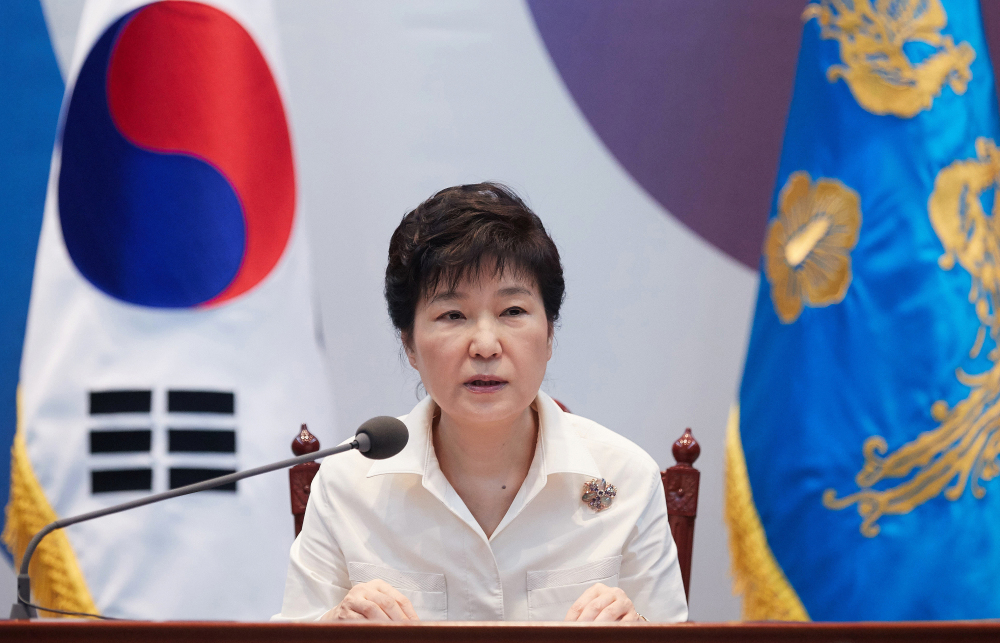 South Korean President Park Geun-hye speaks Friday in Seoul during an emergency meeting to discuss follow-up measures to respond to North Korea's nuclear test.