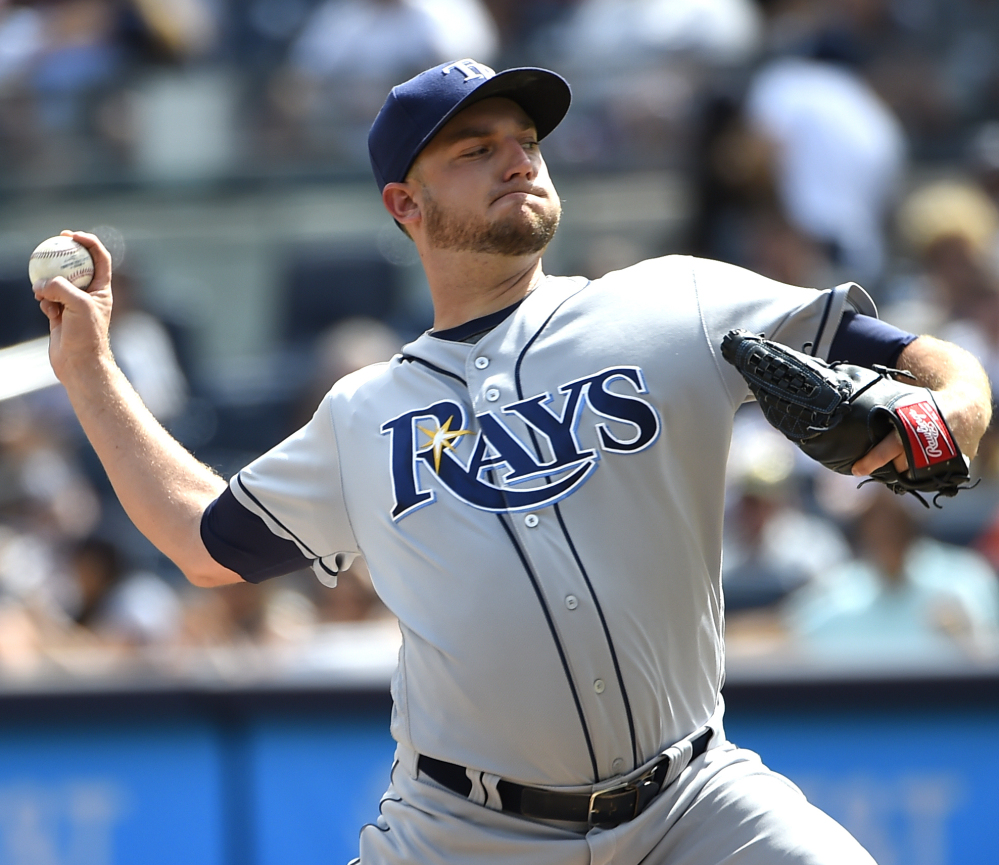 Matt Andriese of Tampa Bay allowed one run in five innings Sunday as the Rays ended the New York Yankees' seven-game winning streak with a 4-2 victory.