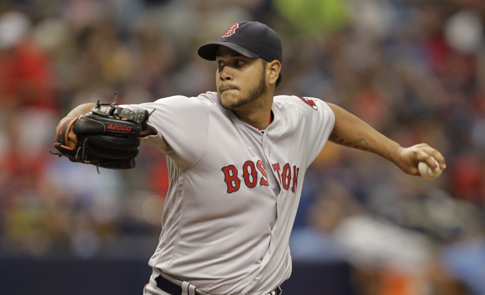 Red Sox starter Eduardo Rodriguez struck out 13 in 5  innings of work. The Red Sox bullpen tacked on 10 more strike outs and Boston scored in the 10th inning to beat Tampa Bay 3-2 for its 11th straight victory on Sunday in St. Petersburg, Fla.