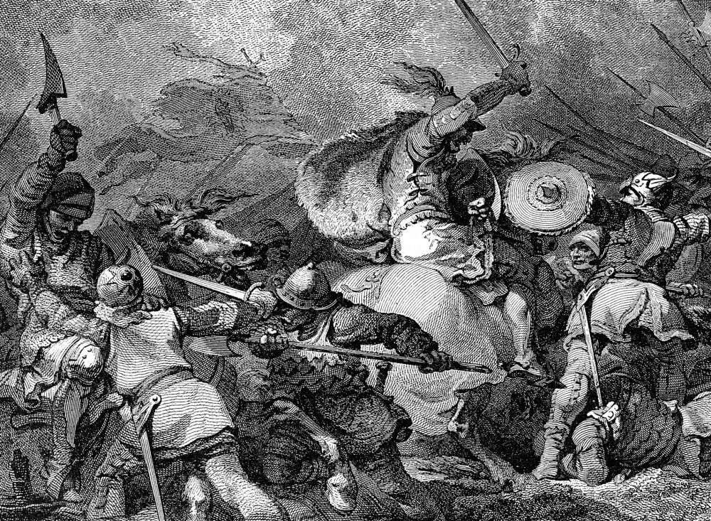 In medieval times, humans were even more violent than we are today, according to researchers who studied the rate of murder and violence among species. Above, an illustration depicts the Battle of Hastings, fought in 1066.