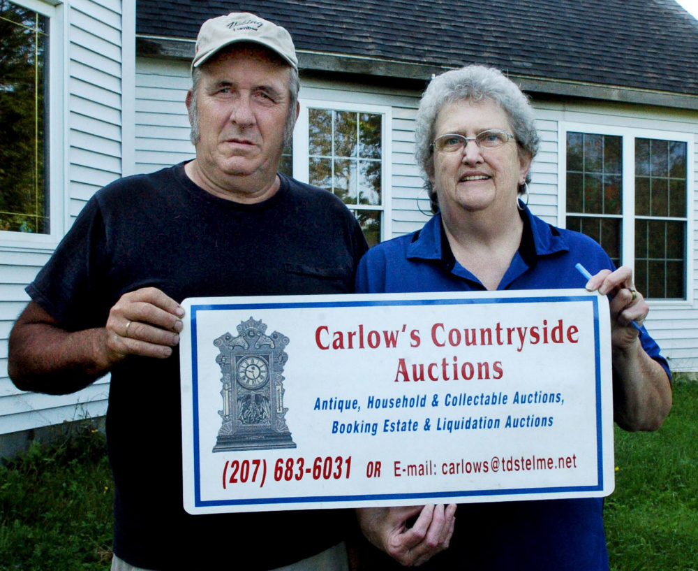 Auctioneers Glen and Rosie Carlow will once again auction off homemade pies at the Harmony Fair this weekend.