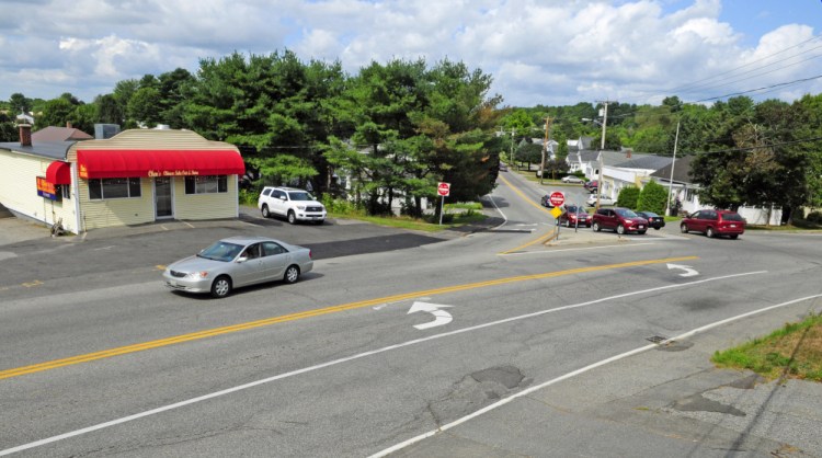 This Thursday photo shows intersection of Northern Avenue and Townsend Road in Augusta, where a major stormwater and paving project is planned.