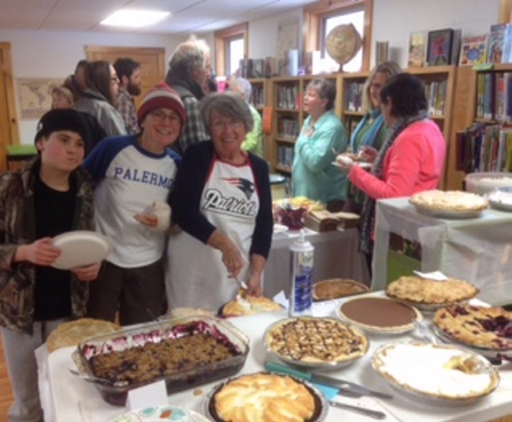 A family gathers at a past March Soup & Pie Social Fundraiser. From left are Emily and Chris Nichols, of Winslow, and Sharon Nichols, of Palermo.