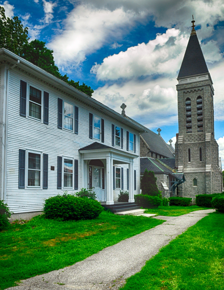 AUGUSTA, ME - JULY 15: This Friday July 15, 2016 photo shows the rectory and church building at St. Mark's Episcopal campus in Augusta. (Photo by Joe Phelan/Staff Photographer)