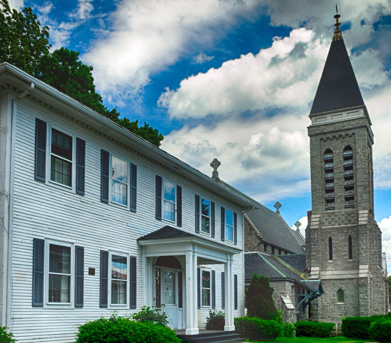 The rectory and church building at St. Mark's Episcopal campus in Augusta, shown July 15, are at the center of a debate about proposed changes in the city's zoning ordinance.