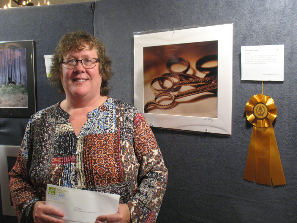 Jen Hickey's The Hathaway Scissors was awarded Best in Show during a reception Sept. 24 at the Western Mountain Photography Show in Rangeley.