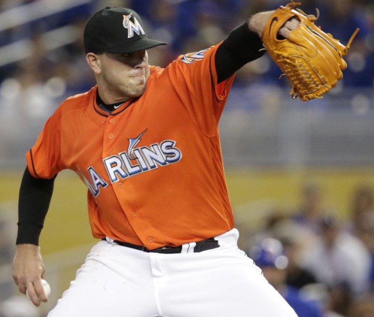 Jose Fernandez pitches during a game against the Chicago Cubs in June.