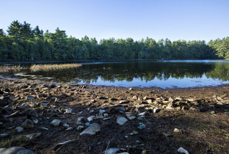 Chase's Pond in York, a public water supply, was down more than four feet in September. Many locations in southern Maine received less than one inch of rain for the month.