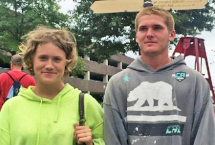 Collette Boure, left, of Standish and Alexander Meyers of Portland, both 17, had recently been reported missing.