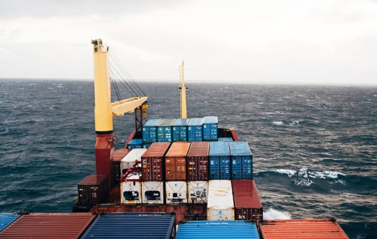 Photographer Jordan Levesque traveled to Iceland on an Eimskip freighter as part of a program run by the company. Photos from Levesque's journey are on display in Congress Square – in a shipping container.