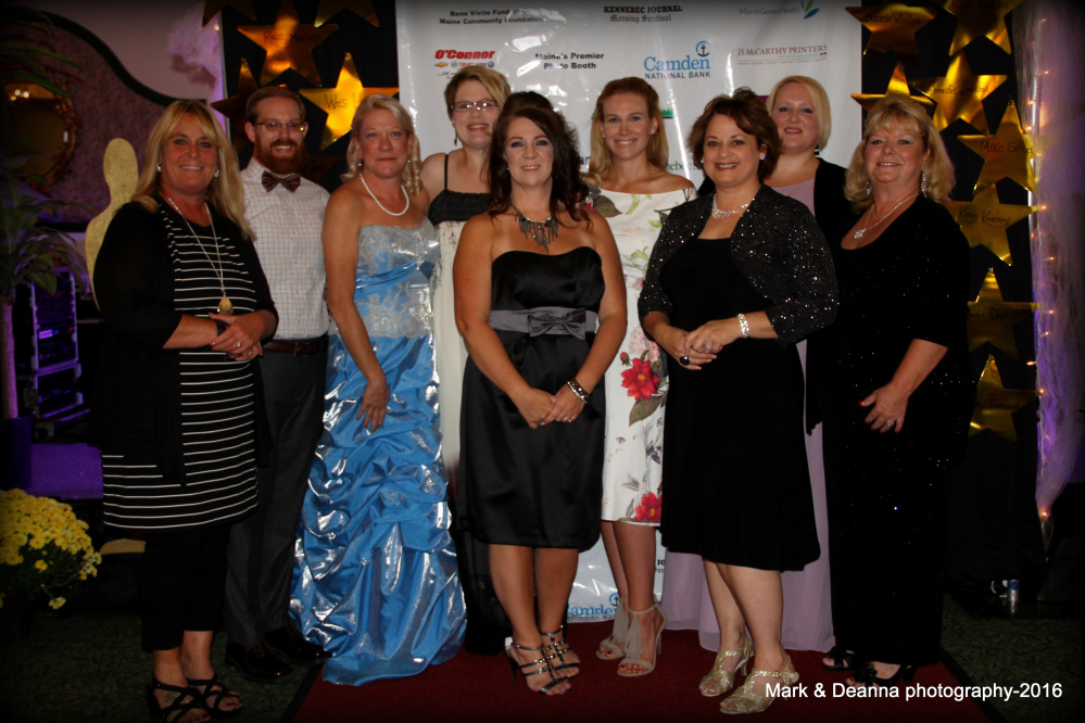 The Sexual Assault Crisis and Support Center hosted its 17th annual Celebrity Dinner on Sept. 17. SAC&SC staff from left are Deanna Walker, Sean Landry, Kathleen Paradis, Susan MacMaster Beaulieu, Jenna McCarty Mayhew, Samantha Marquis, Kathleen Auclair, Sara Bangs and Donna Strickler.