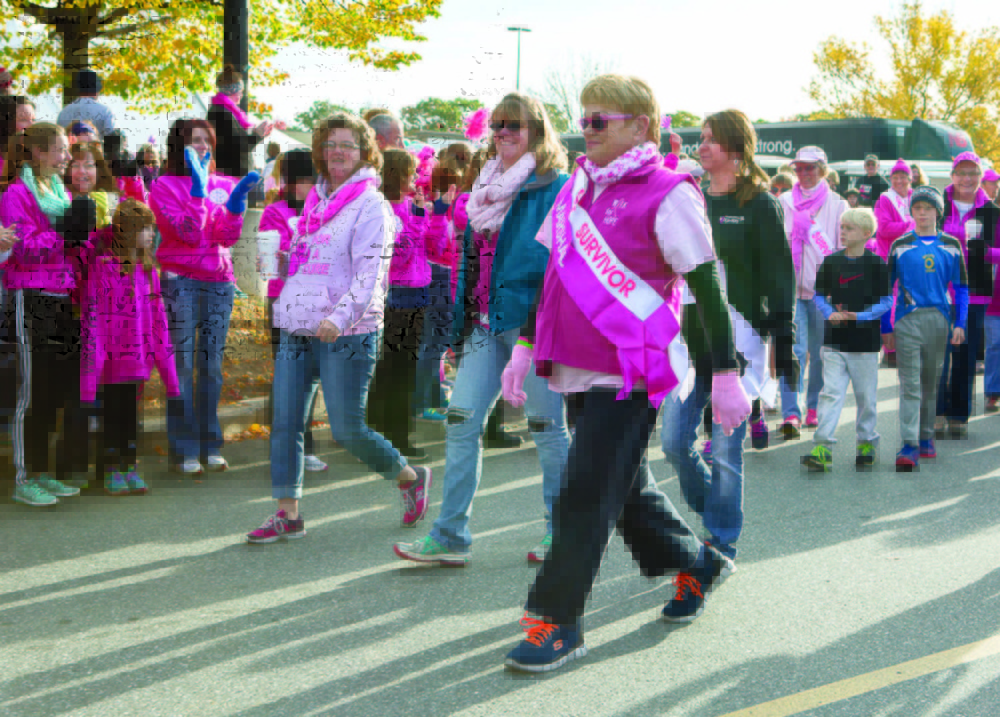 Walk for Hope participants, from left, are Mary Matson, Patty Morini and Sarah Webster.