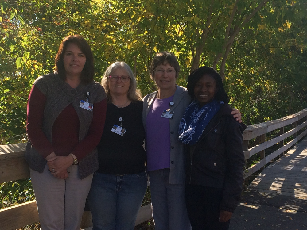 AmeriCorps Somerset County Program member, from left, are Cheryl Curtis, of Madison, Amy Lessard, of Fairfield, Liza Russell, of Cornville and Lourine Weller, of Skowhegan.