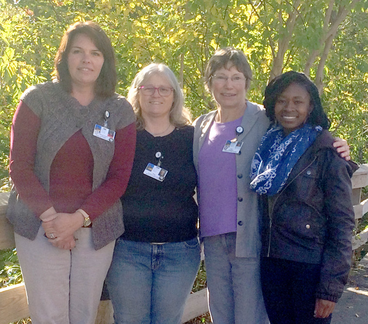 AmeriCorps Somerset County Program member, from left, are Cheryl Curtis, of Madison, Amy Lessard, of Fairfield, Liza Russell, of Cornville and Lourine Weller, of Skowhegan.