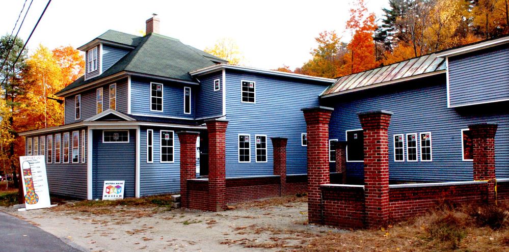 Work continues Thursday on the Western Maine Play Museum in Wilton, which is nearly halfway to its $750,000 fundraising goal.