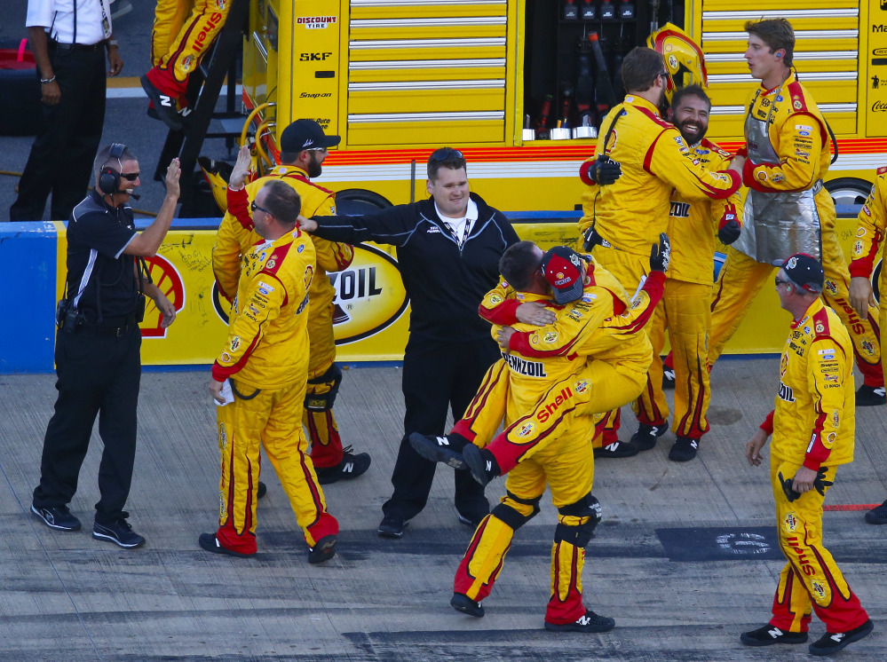 NASCAR Logano moves on in playoffs