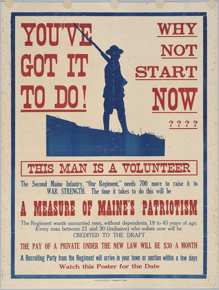 A WWI recruitment poster.