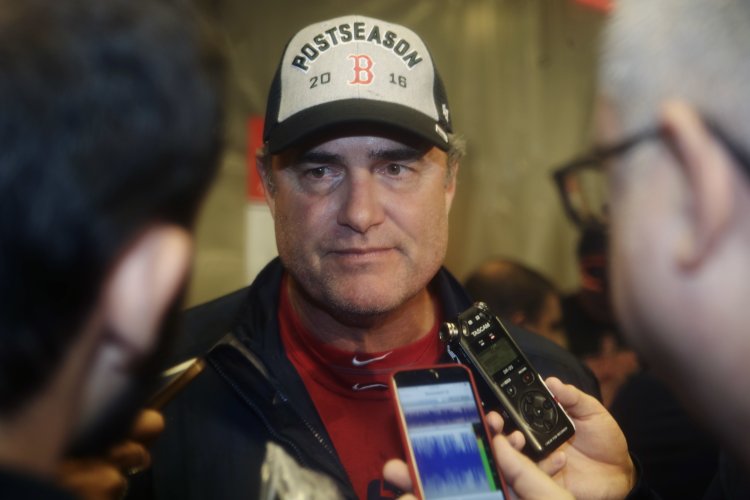 Boston Red Sox manager John Farrell talks to reporters after his team clinched the American League Eastern Division on Sept. 28, 2016, in New York. <em>Frank Franklin II/Associated Press</em>