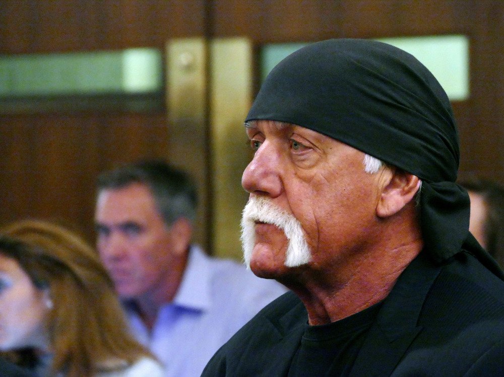 Hulk Hogan, whose real name is Terry Bollea, appears in court in St. Petersburg, Fla.