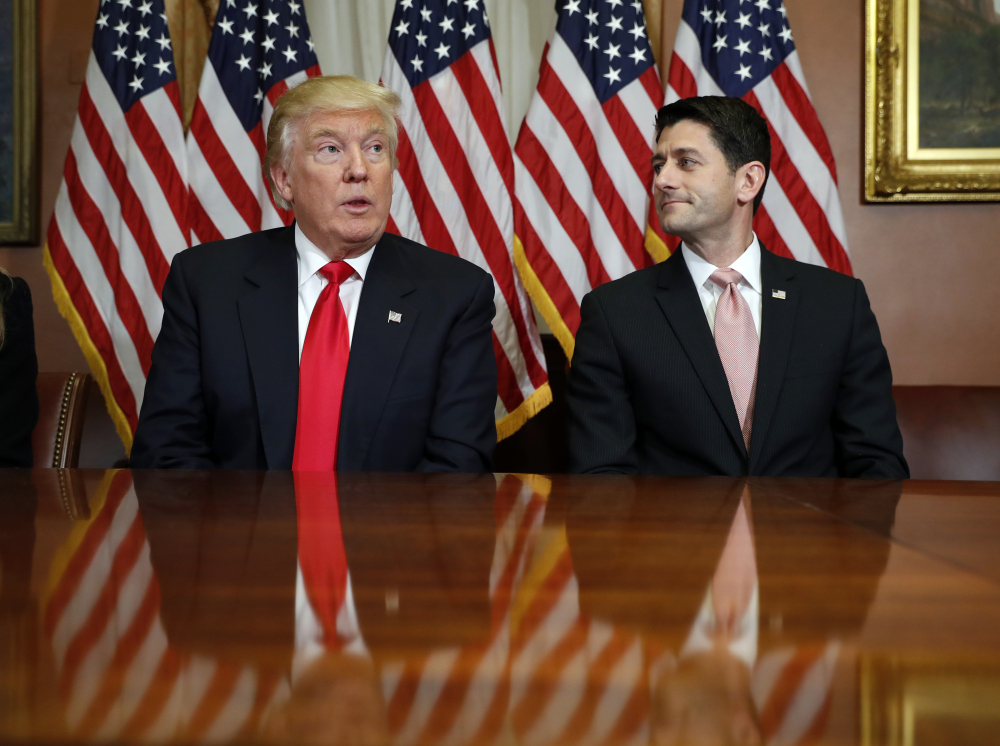 President Donald Trump and House Speaker Paul Ryan.