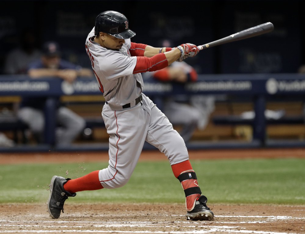 Boston's Mookie Betts, who turned 24 in October, finished second in the MVP voting after batting .318 with 31 homers, 113 RBIs and 26 steals.