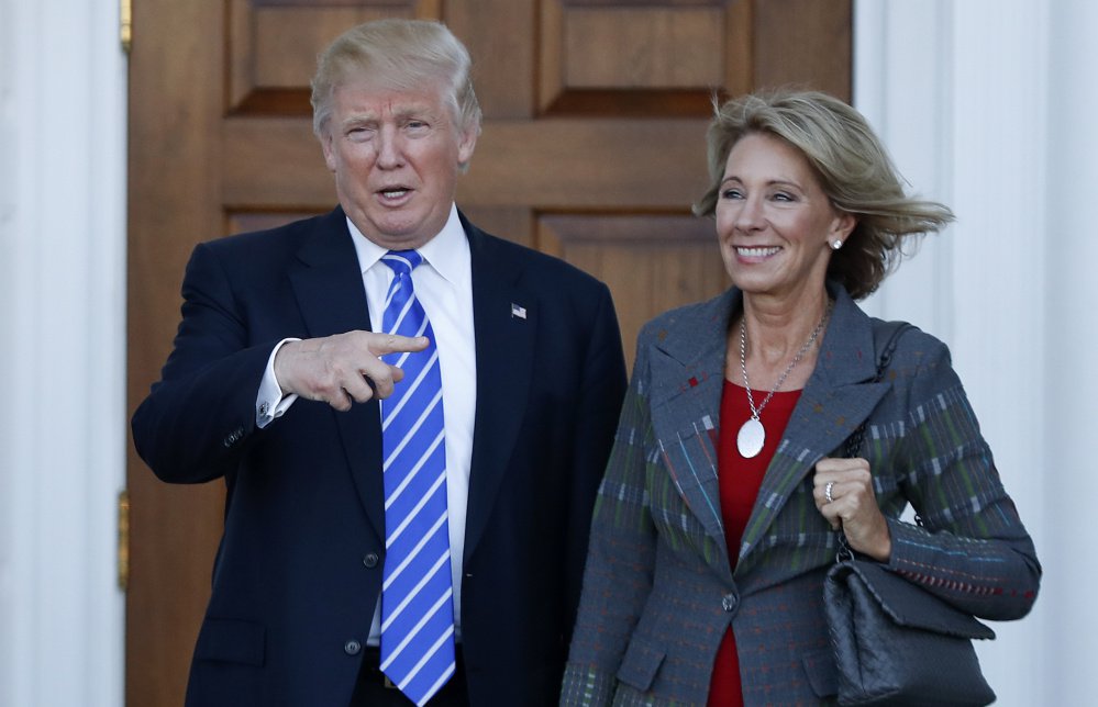 President Donald Trump's choice of Betsy DeVos as education secretary is seen to suggest little regard for public schools and raise concerns about church-state separation.