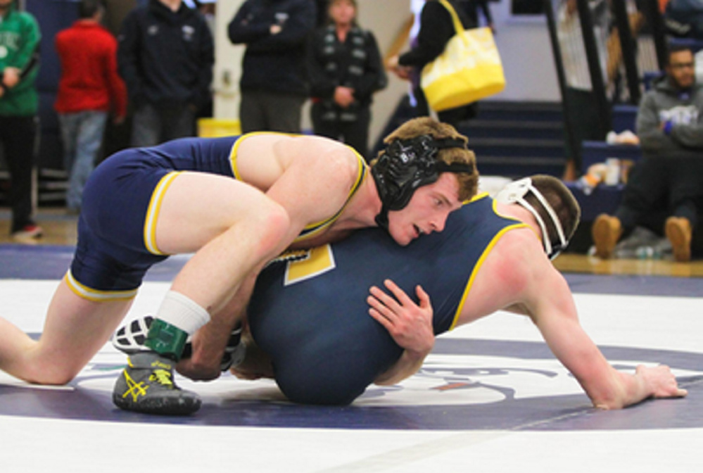 University of Southern Maine wrestler Daniel Del Gallo, left, is ranked No. 3 in the country.