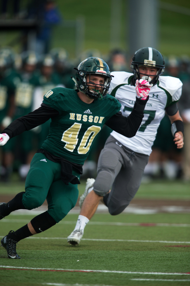Husson safety Rick Orio, a Cony graduate, is a leader on an Eagles team that enjoyed another standout season.