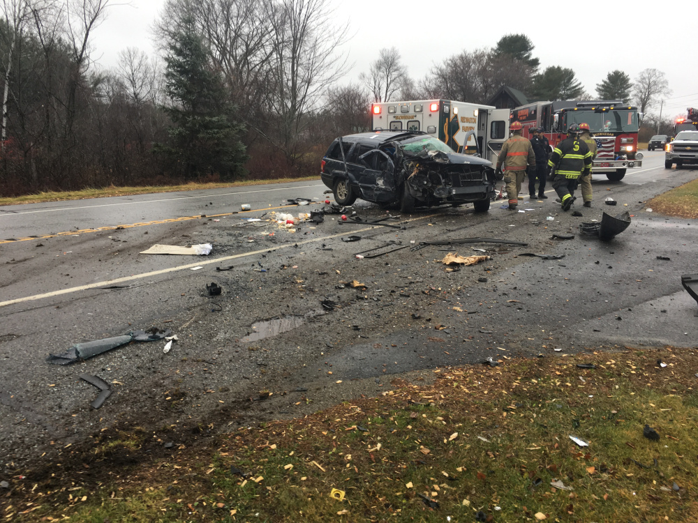Sunday afternoon a Jeep Grand Cherokee struck a tree and rolled over on Waterville Road in Skowhegan, ejecting the vehicle's one passenger, Aja Lemieux, and injuring the driver, Aric Libby. Both were transported to Eastern Maine Medical Center in Bangor.