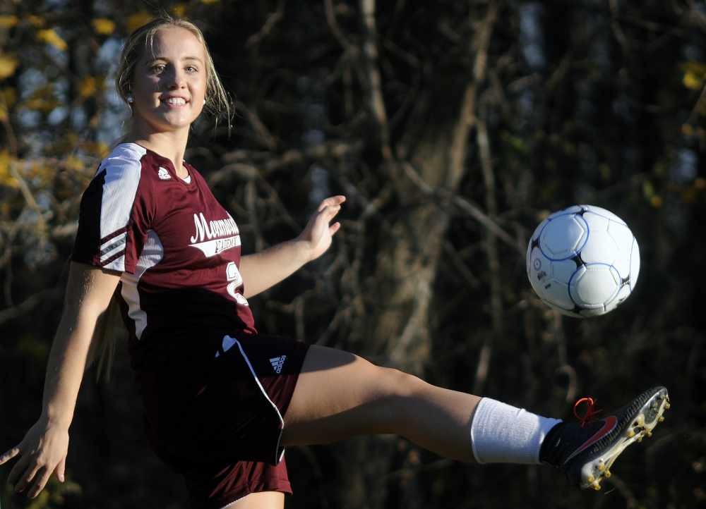 Haley Fletcher is the Kennebec Journal Girls Soccer Player of the Year.