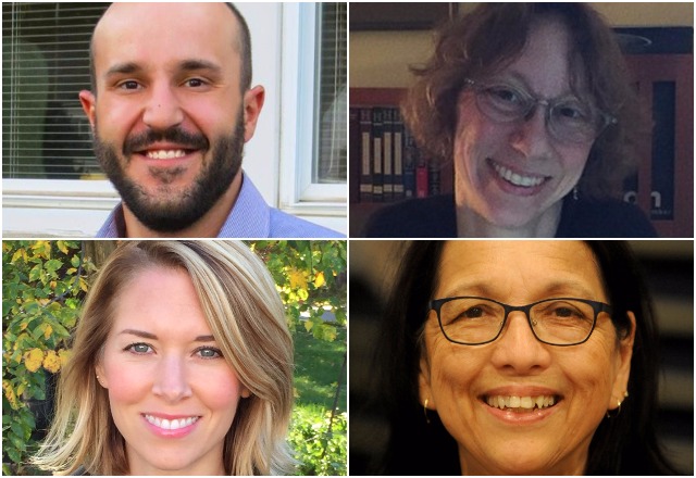 Nick Champagne, top left, Lauren Lessing, top right, Tiffany Laliberty, bottom left, Joan Phillips-Sandy, bottom right
