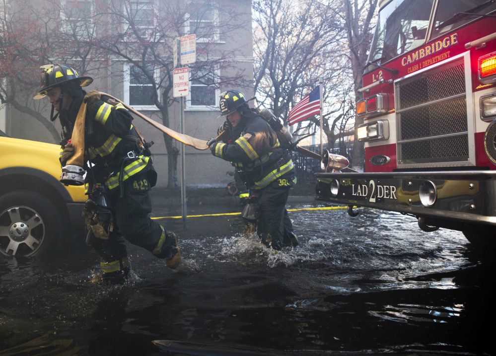 About 25 communities aided the Cambridge, Mass., fire department in a Saturday blaze.