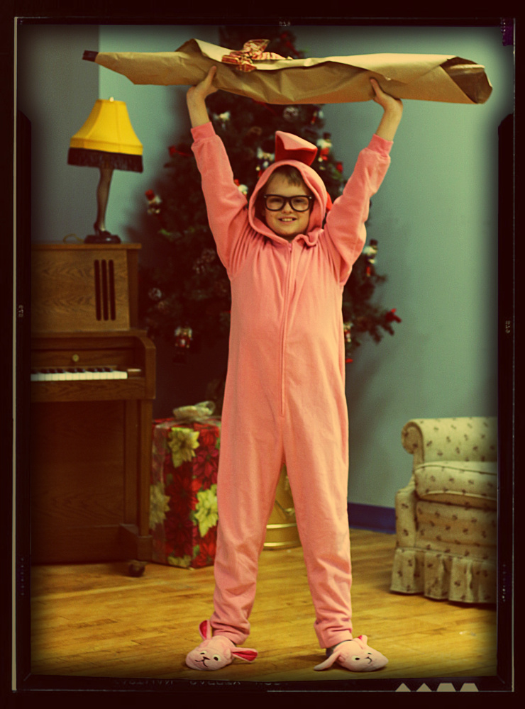Andrew Lyndaker is Ralphie in the Waterville Opera House production "A Christmas Story, The Musical!"
