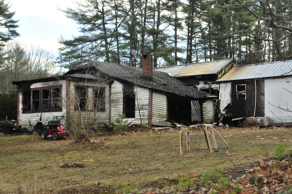An early morning fire on Saturday destroyed this home at 183 Whitefield Road in Pittston.