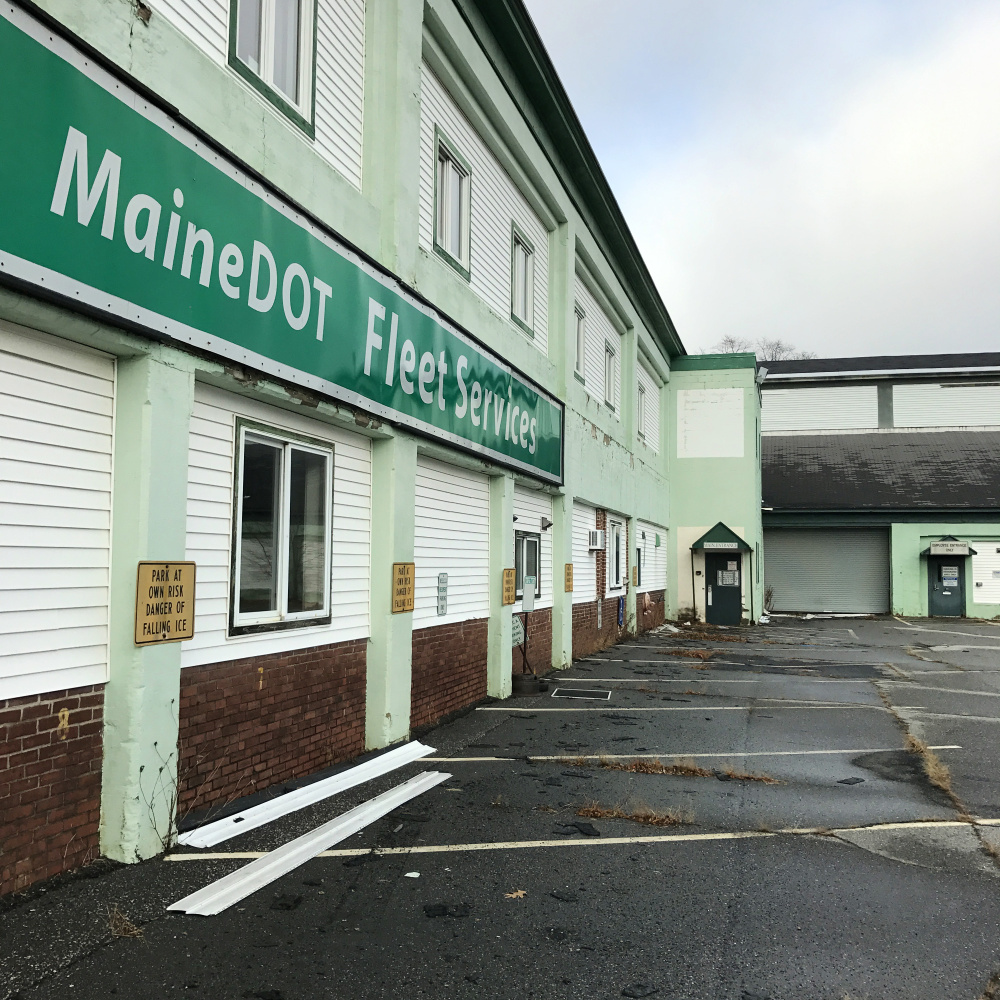 This Thursday photo shows the former Fleet Services Building on Capitol Street in Augusta, which could be replaced with a state office building.