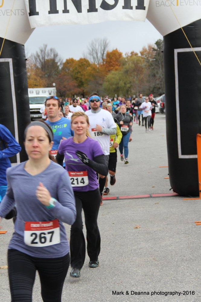 Free ME from Lung Cancer hosted its 5th annual Save Your Breath 5K timed run on Nov. 6. Various runners take part in the 5K include Bib 267 Vanessa Matthews, Bib 214 Julie Hurmaty's and Bib 185 Rebecca LaChance.