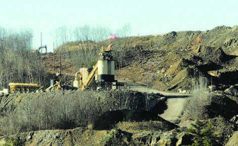 The McGee gravel pit operations in Augusta, shown in this 2014 file photo, would be restricted to six blasts a year under a proposed ordinance that the City Council will consider Thursday.