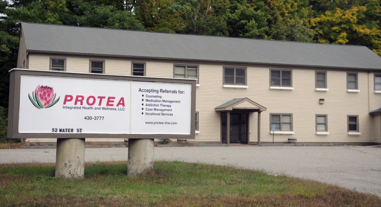 The Protea Integrated Health and Wellness campus in Hallowell, shown in this October file photo, shut its doors in September with little notice to its 300 patients who it supplied with Suboxone for treatment for heroin addiction.
