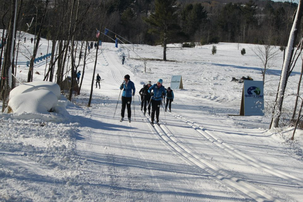Contributed photo 
 A group of cross country skiers use the trails at Quarry Road in Waterville.