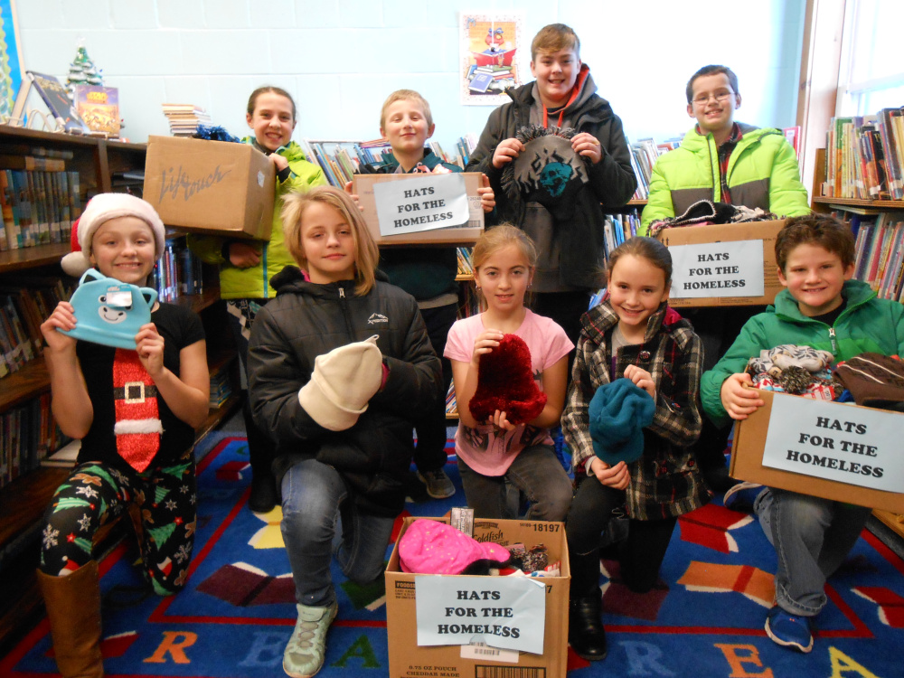 Clinton Elementary School's Student Council members in front, from left, are Cylie Henderson, Kyra Henry, Hailey Bowley, Kylie Delile and Max Begin. In back, from left, are Makenzie Nadeau, Cameron Stewart, Lucas Campbell and Matthew Stubenrod.