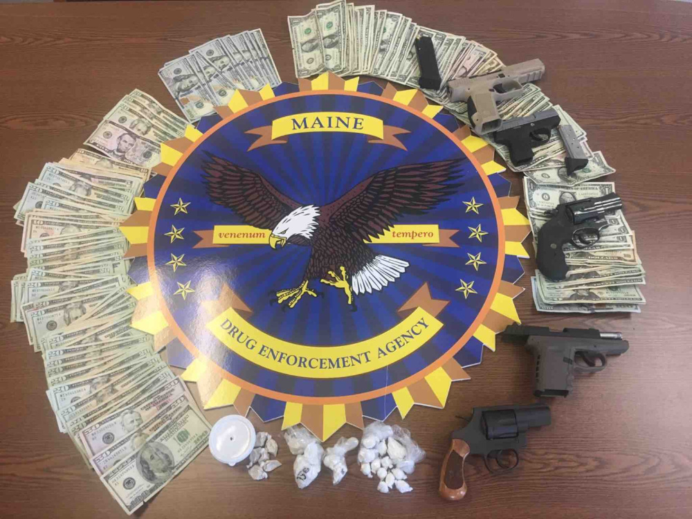 Maine Drug Enforcement Agency agents, along with law enforcement from the Augusta police, the Kennebec County Sheriff's Office and the state police, searched five locations in the city Tuesday as part of a months-long drug investigation that resulted in 12 arrests.