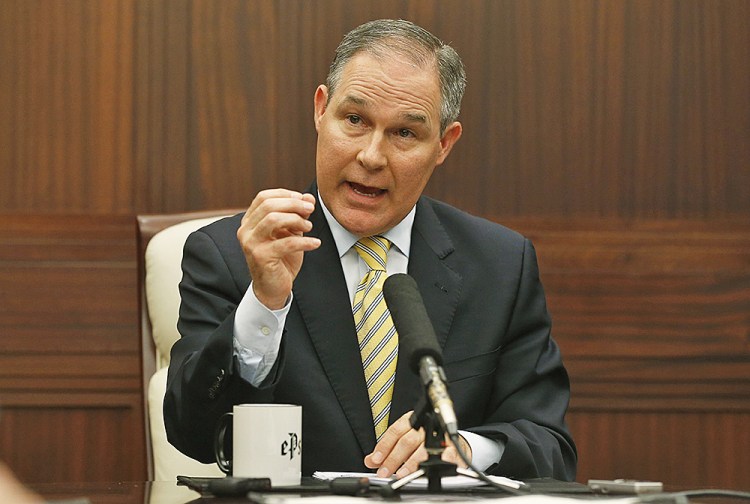 Oklahoma Attorney General Scott Pruitt is among state attorneys general who have worked with energy producers to oppose federal regulation of the oil and gas industry.
