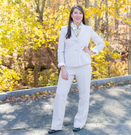 Libby Chamberlain, a mother from Brooklin, started a Facebook page called Pantsuit Nation for Clinton supporters to show their support. In two weeks, it got nearly 3 million members.
Photo courtesy Erin Little